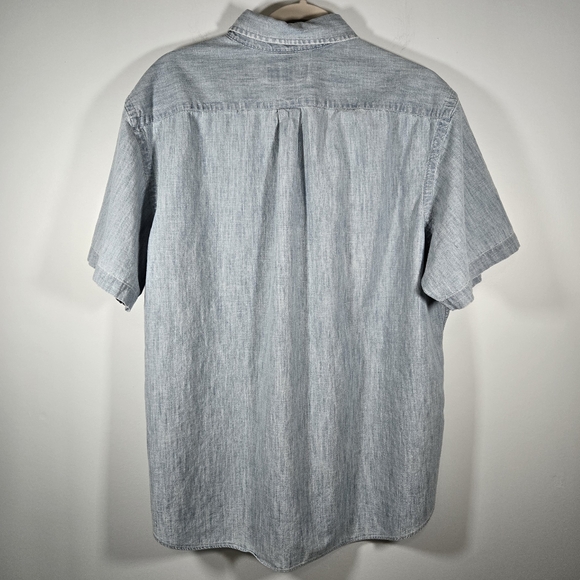 Ralph Lauren Men’s XXL Chambray Short Sleeve‎ Shirt Light Blue Casual - Picture 5 of 10